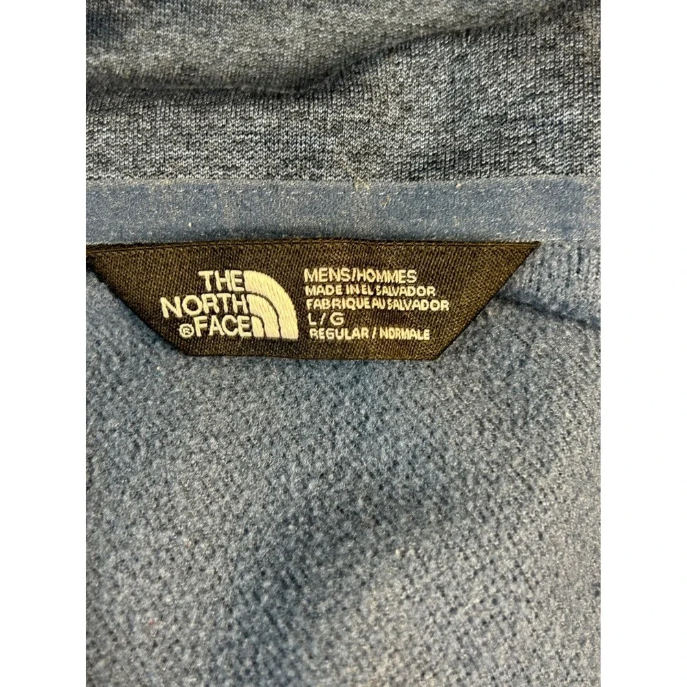 The North Face Mens Quarter Zip Pullover Jacket Blue‎ Large